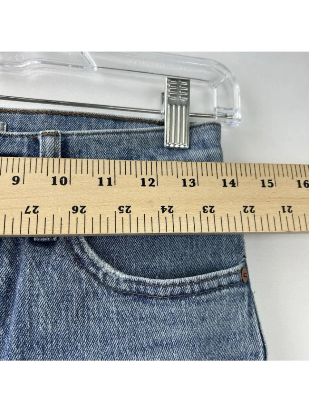 Madewell Womens High Rise Classic Straight Leg Jeans Size 25 Blue Preppy Casual - Picture 8 of 16